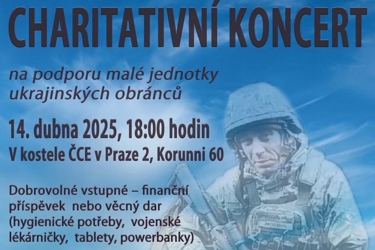 Charitativní koncert pro Ukrajinu, 14.4.2025 Vinohrady