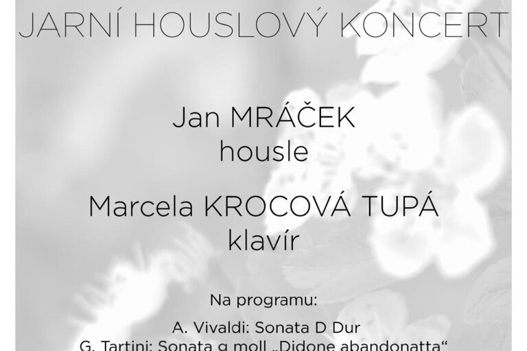 Jarní houslový koncert, 14.4.2025 Strašnice