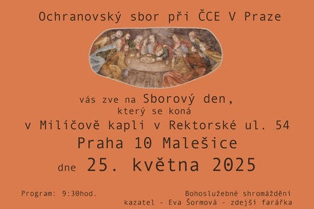Sborový den, 25.5.2025 Milíčova kaple Malešice