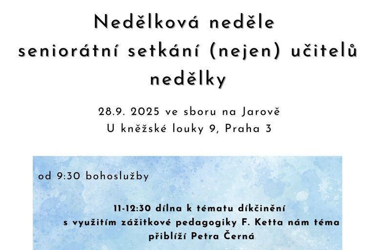 Nedělková neděle, Jarov 28.9.20025 