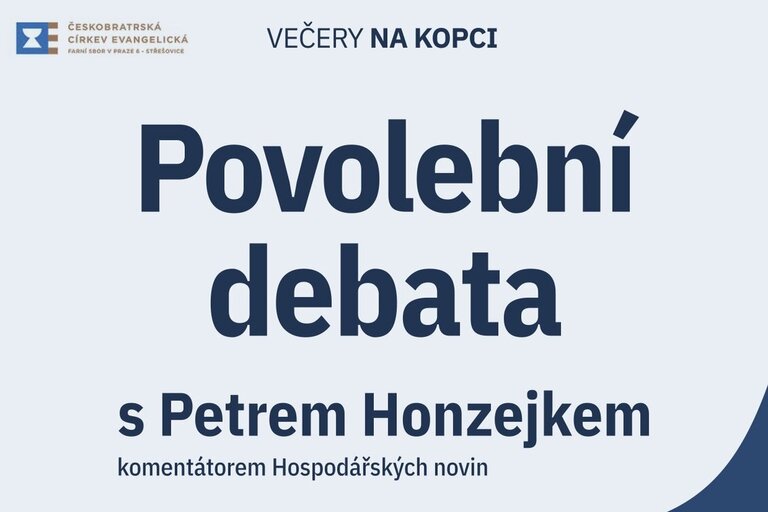 Povolební debata s Petrem Honzejkem, 30.10.2025 Střešovice