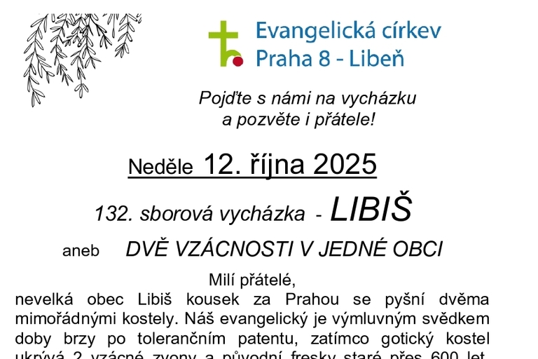 132. sborová vycházka libeňského sboru, 12.10.2025