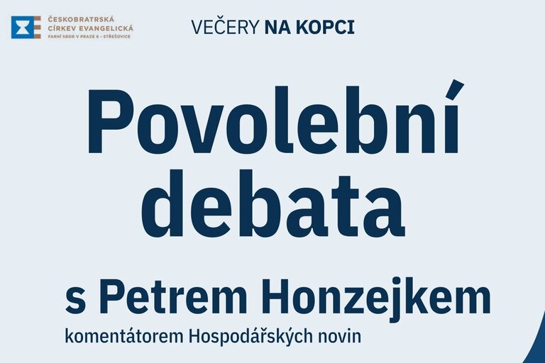 Povolební debata s Petrem Honzejkem, 30.10.2025 Střešovice