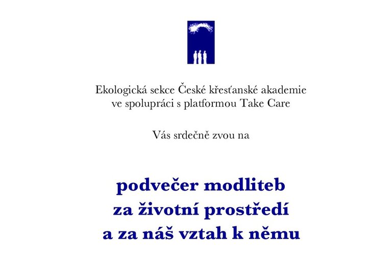 Podvečer modliteb za životní prostředí a náš vztah k němu, 20.1.2026 Klášter Emauzy