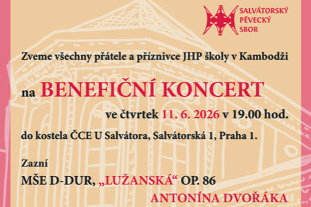 Benefiční koncert pro JHP školu v Kambodži, 11. 6. 2026 