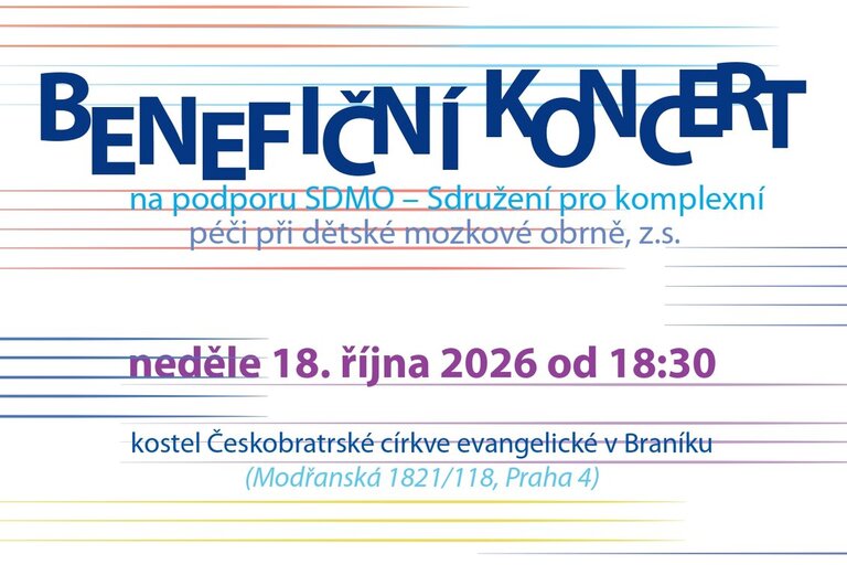 Benefiční koncert, 18. 10. 2026 Braník