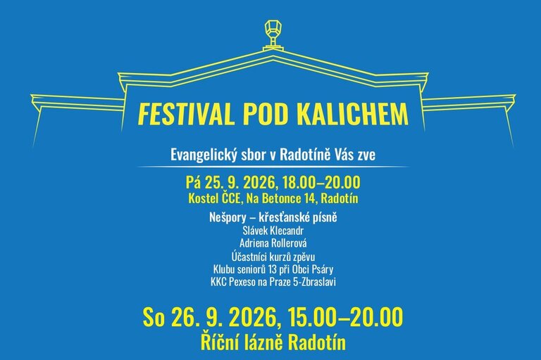 Hudební festival Pod kalichem, 26. 9. 2026 Radotín