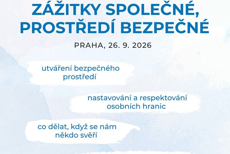 Workshop o bezpečném prostředí 26. 9. 2026 je zrušen