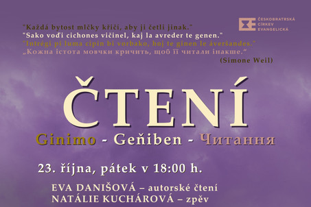 Literární festival ČTENÍ, 23.-24. 10., Chomutov