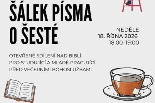 Šálek písma o šesté, u Martina ve zdi 18.10.2026