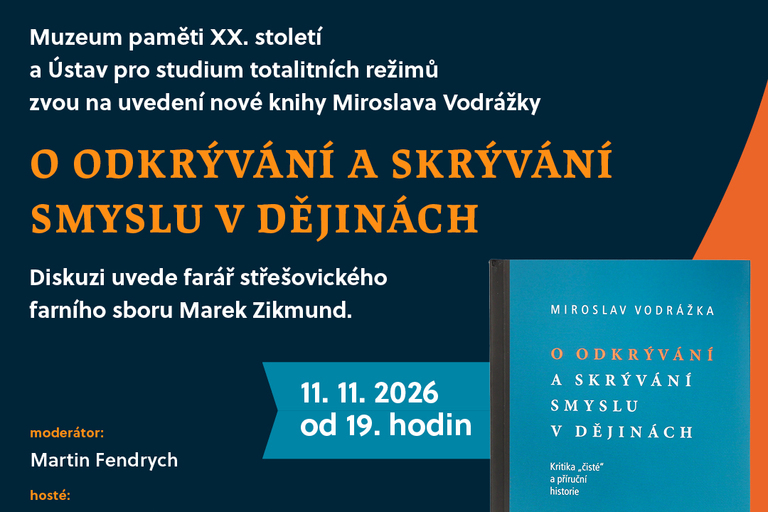 Debata nad novou knihou M. Vodrážky, Střešovice 11.11.2026